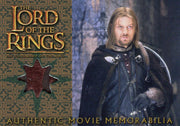 Lord of the Rings Fellowship Update Boromir's Cloak Costume Card   - TvMovieCards.com