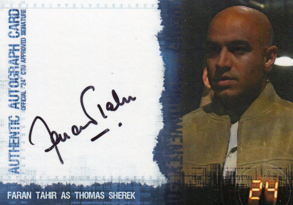 24 Twenty Four Season 4 Faran Tahir as Thomas Sherek Autograph Card   - TvMovieCards.com