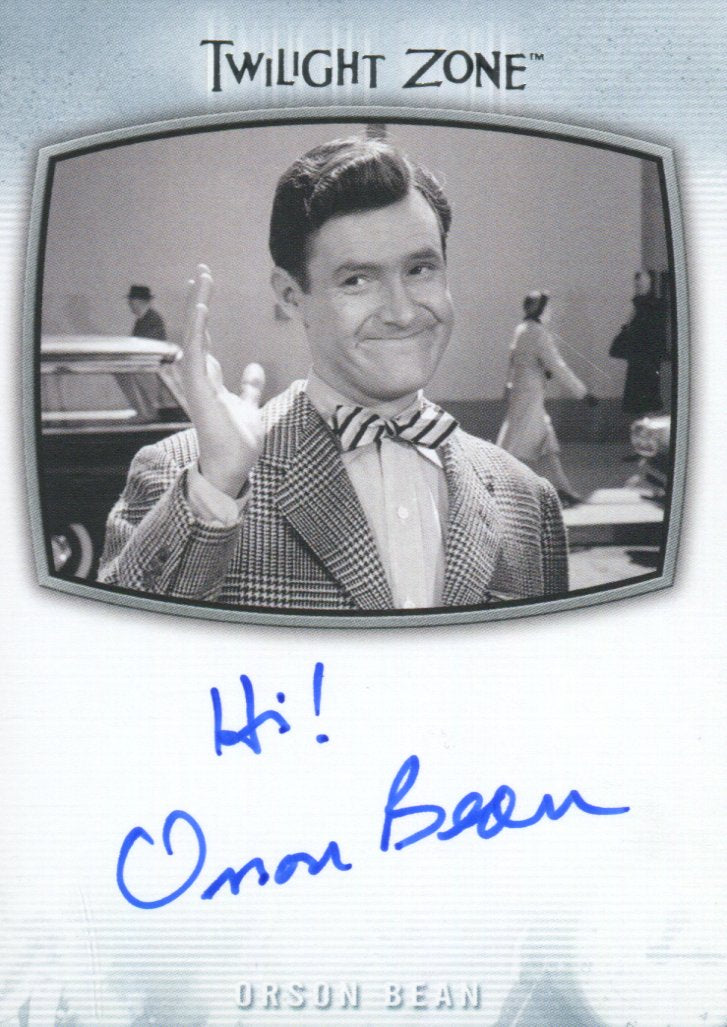 Twilight Zone Archives 2020 Orson Bean Hi! Autograph Card AI-27   - TvMovieCards.com