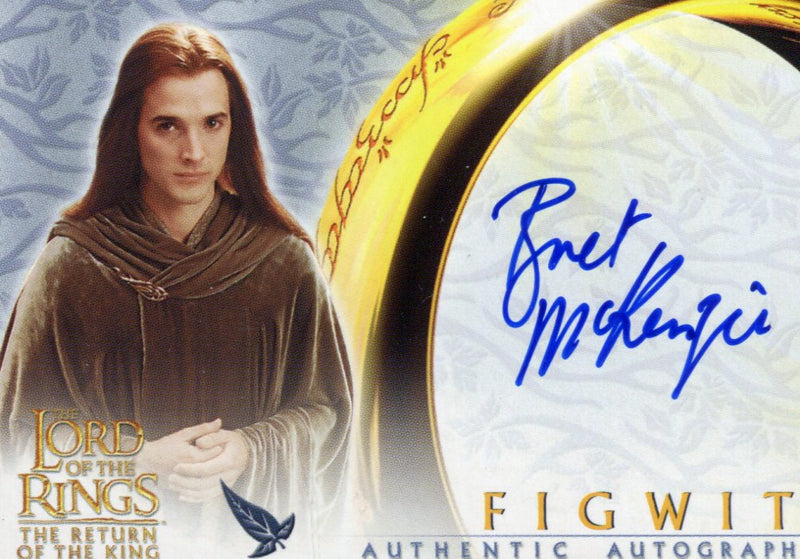 Lord of The Rings Return of the King Bret McKenzie as Figwit Autograph Card LOTR   - TvMovieCards.com