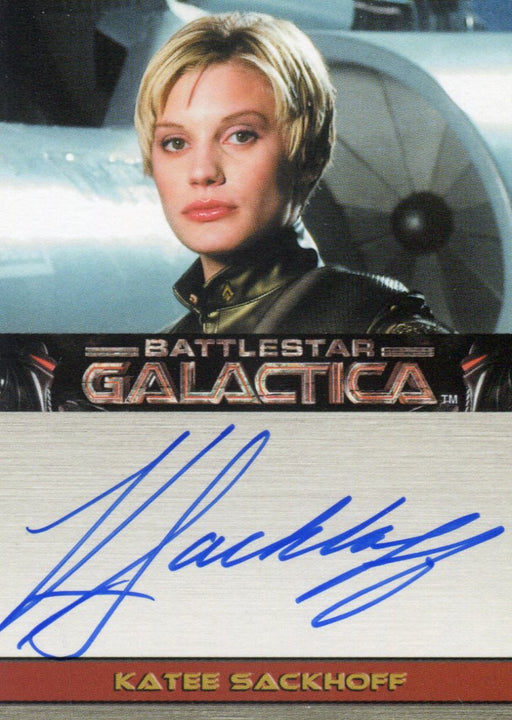 Battlestar Galactica Premiere Edition Katee Sackhoff Autograph Card   - TvMovieCards.com