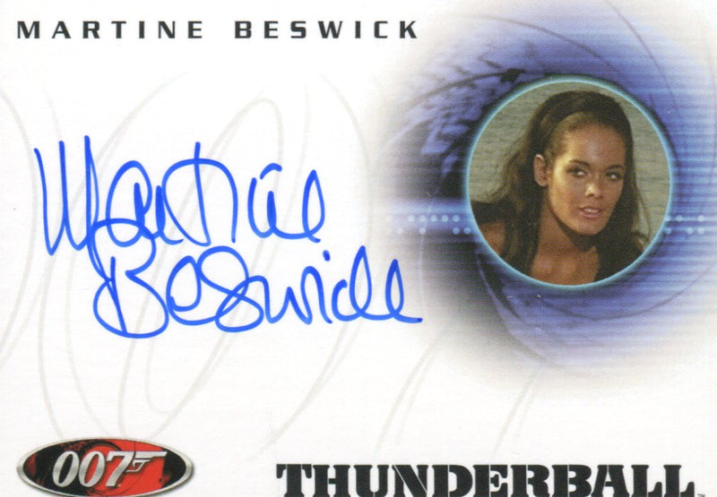 James Bond A31 The Quotable James Bond Martine Beswick Autograph Card   - TvMovieCards.com