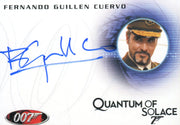 James Bond Mission Logs Fernando Guillen Cuervo as Chief Autograph Card A178   - TvMovieCards.com