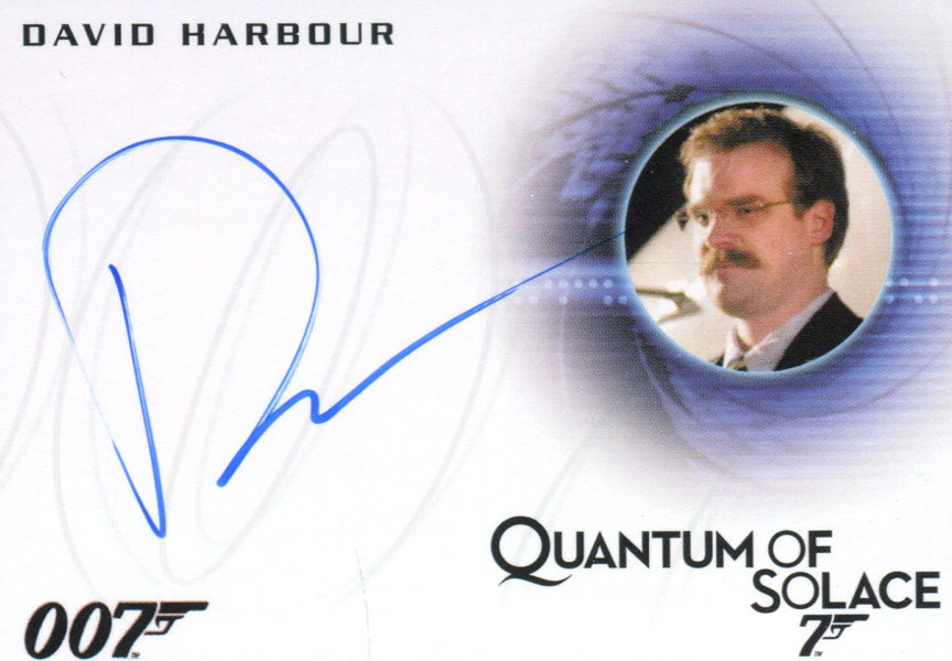 James Bond Archives 2015 Edition David Harbour Autograph Card A282