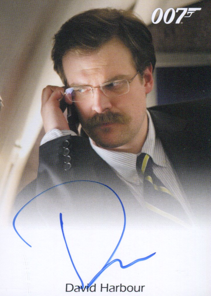 James Bond Classics 2016 David Harbour Autograph Card   - TvMovieCards.com