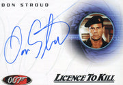 James Bond Dangerous Liaisons Don Stroud Autograph Card A64   - TvMovieCards.com