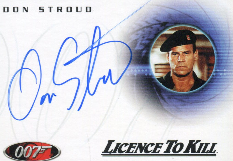 James Bond Dangerous Liaisons Don Stroud Autograph Card A64   - TvMovieCards.com