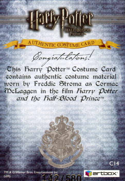 Harry Potter Half Blood Prince Update Cormac Costume Card HP C14 #142/580   - TvMovieCards.com