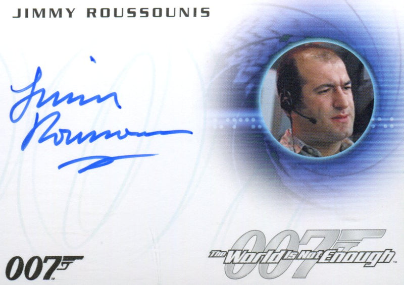 James Bond Classics 2016 Jimmy Roussounis Autograph Card A287   - TvMovieCards.com