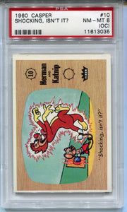 1960 Casper The Ghost #10 Shocking, isn't it? Trading Card PSA 8 Fleer   - TvMovieCards.com