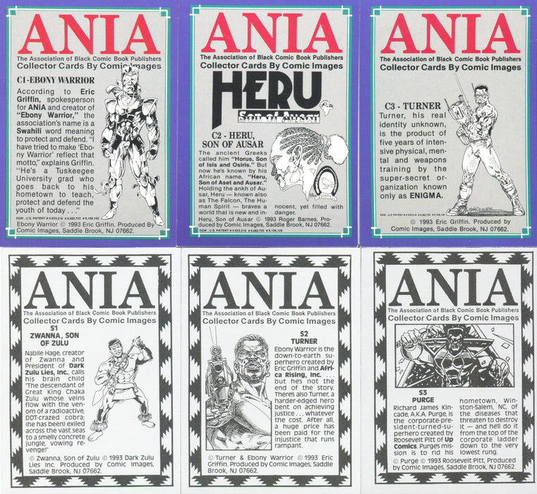 Ania Chromium and Spectrascope Chase Card Sets C1-C3 and S1-S3 Comic Images   - TvMovieCards.com