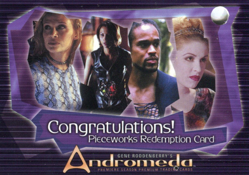 Andromeda Invalid Pieceworks Redemption Card  PW1 Lisa Ryder as Beka Valentine   - TvMovieCards.com