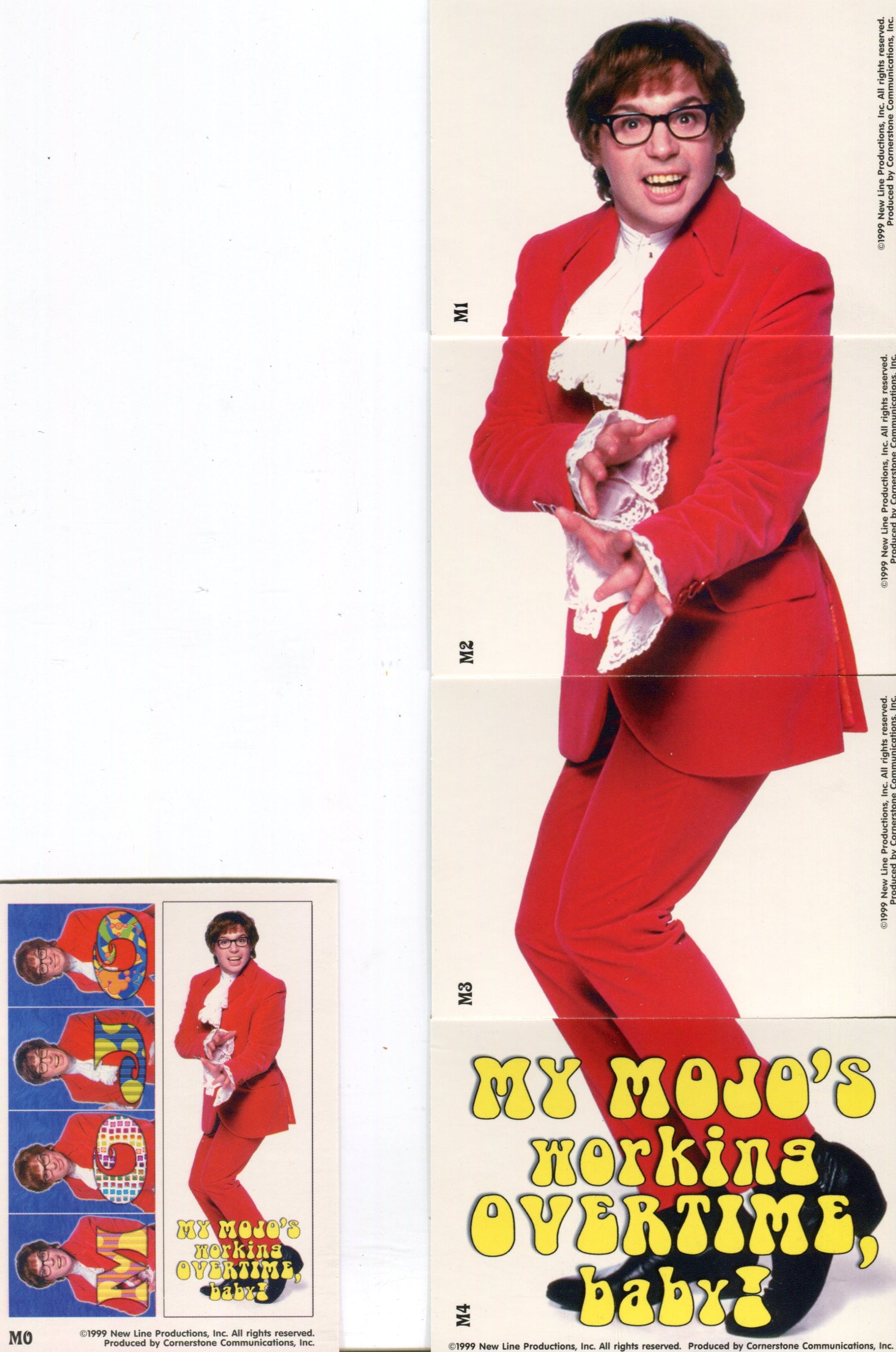 Austin Powers The Spy Who Shagged Me Movie Mojo Chase Card Set 5 Cards ...