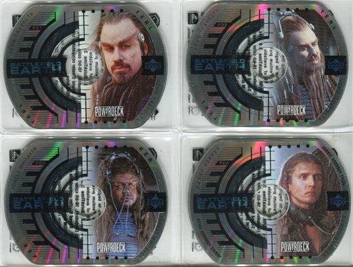 Battlefield Earth Movie Power Deck Chase Card Set PD1 thru PD4 Upper Deck 2000   - TvMovieCards.com