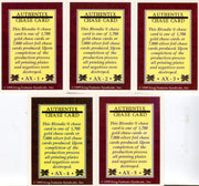 Blondie Cartoon Chase Card Set AX-1 through AX-5 Silver Stamped Authentix 1995 - TvMovieCards.com