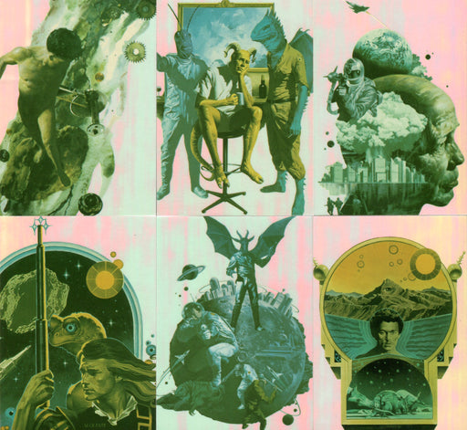 Blueprints of the Future Vincent Di Fate Omnichrome Chase Card Set 6 Cards   - TvMovieCards.com