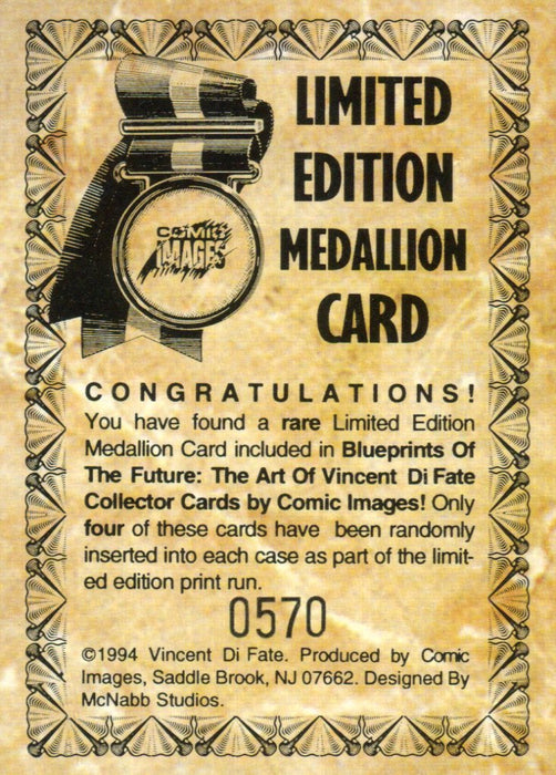 Blueprints of the Future Vincent Di Fate Medallion Chase Card #0570   - TvMovieCards.com