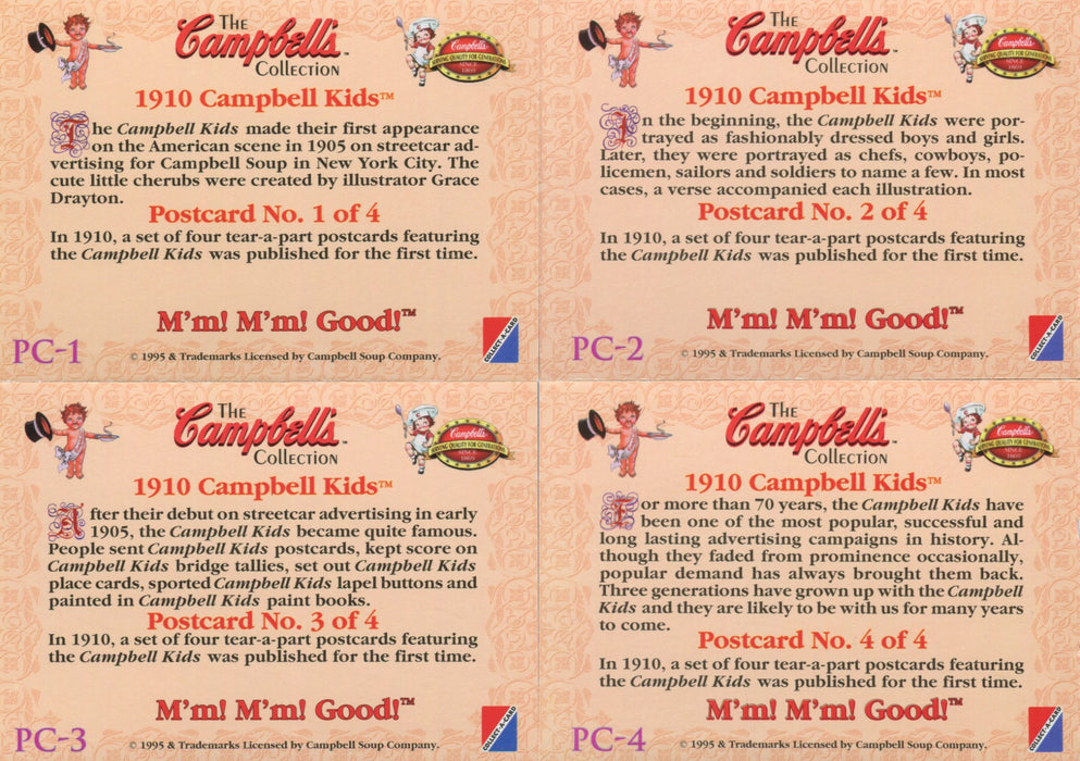 Campbell's Soup Postcard Foil Border Chase Card Set 4 Cards PC-1 thru PC-4   - TvMovieCards.com