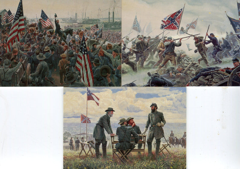Civil War Mort Kunstler Battles Subset Chase Card Set 3 Cards Comic Images 1996   - TvMovieCards.com