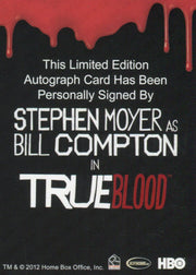 True Blood Premiere Edition Stephen Moyer as Bill Compton Autograph Card   - TvMovieCards.com