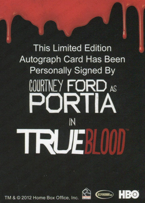 True Blood Premiere Edition Courtney Ford as Portia Autograph Card   - TvMovieCards.com