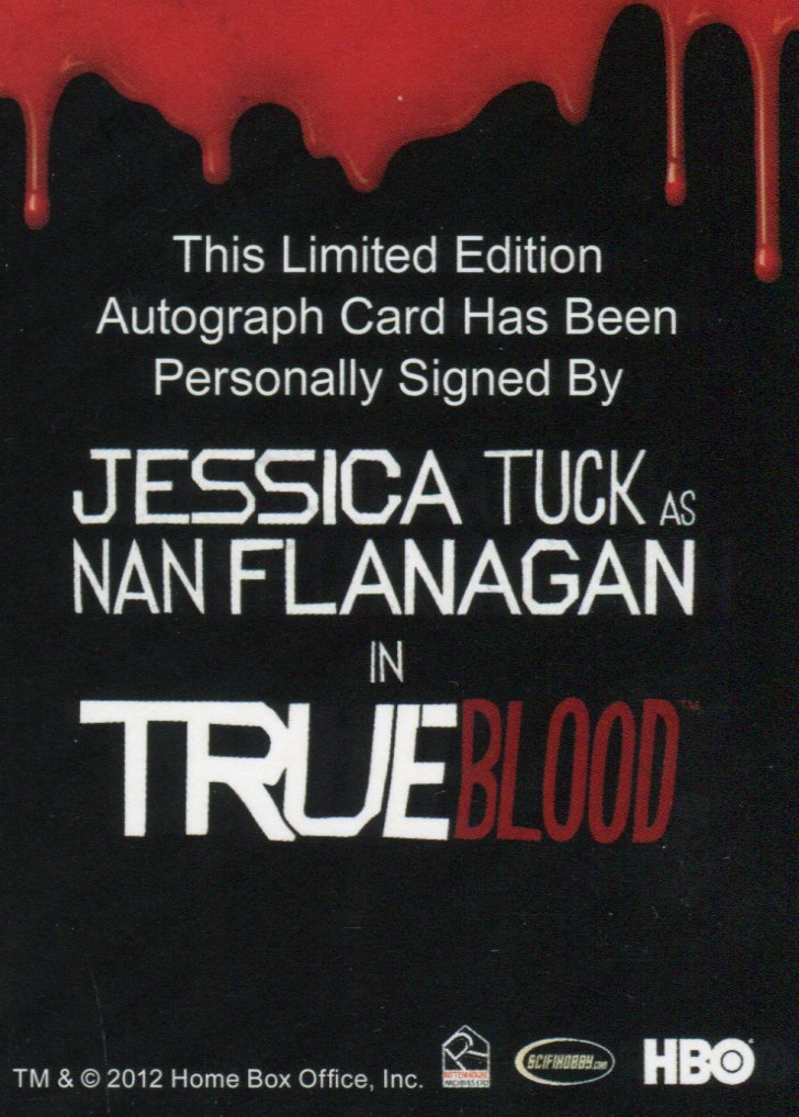 True Blood Premiere Edition Jessica Tuck as Nan Flanagan Autograph Card   - TvMovieCards.com