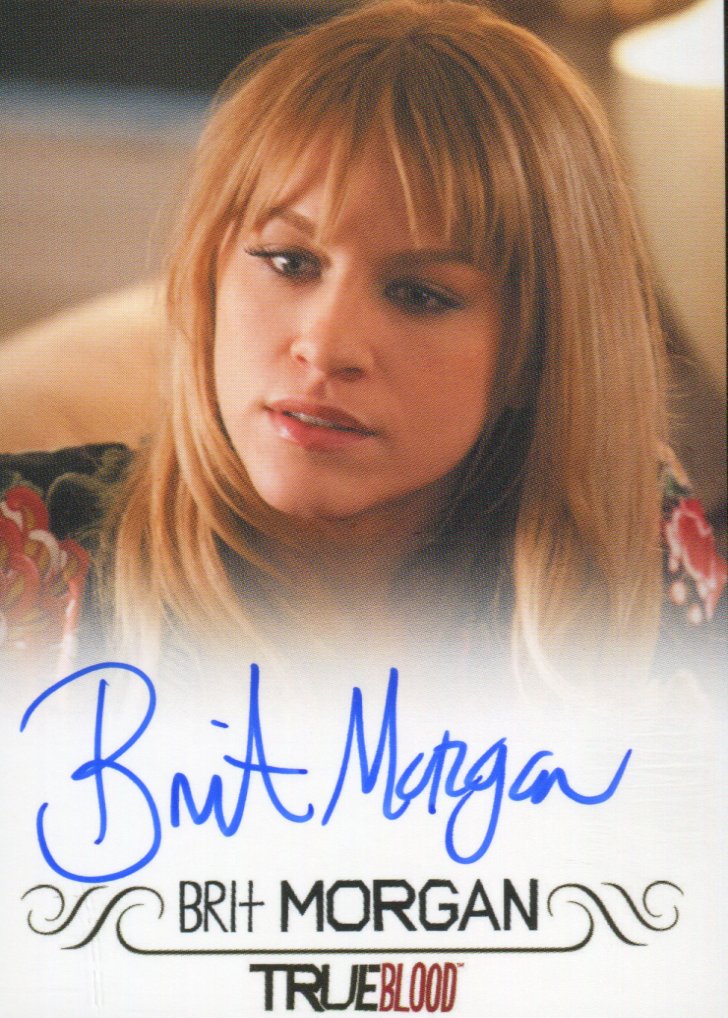 True Blood Premiere Edition Brit Morgan Debbie Pelt Autograph Card   - TvMovieCards.com