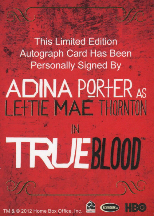 True Blood Premiere Edition Adina Porter Lettie Mae Thornton Autograph Card   - TvMovieCards.com