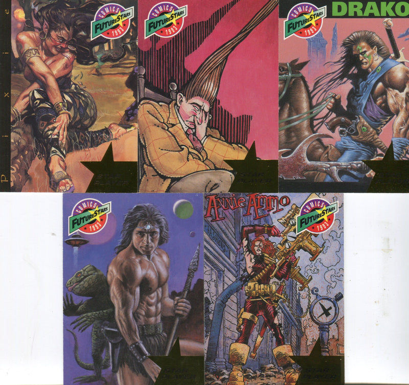 Comic Future Stars Star Players Chase Card Set 5 Cards SP1 thru SP5   - TvMovieCards.com