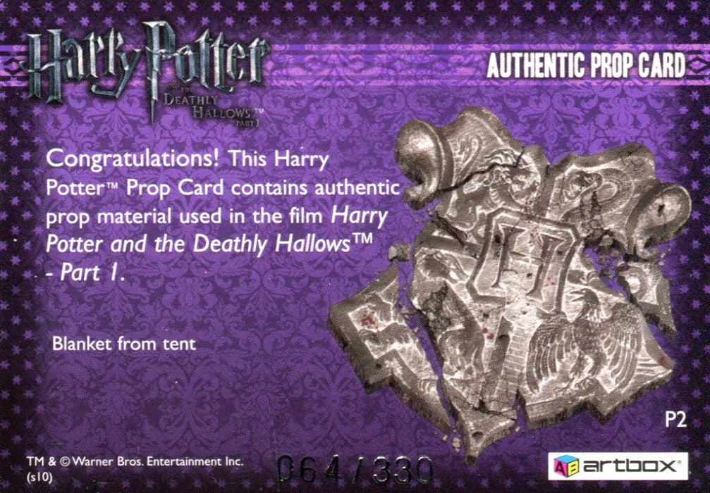 Harry Potter Deathly Hallows 1 Blanket Prop Card HP P2 #064/330   - TvMovieCards.com