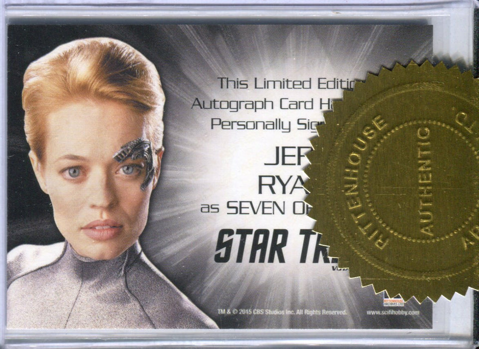 Star Trek Voyager Heroes & Villains Jeri Ryan 6-Case Incentive Autograph Card   - TvMovieCards.com
