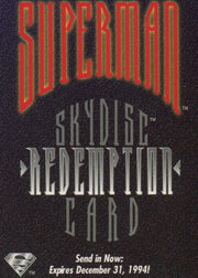 DC Master Series Expired Skydisc Redemption Chase Card Skybox 1994   - TvMovieCards.com