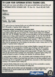 DC Master Series Expired Skydisc Redemption Chase Card Skybox 1994   - TvMovieCards.com