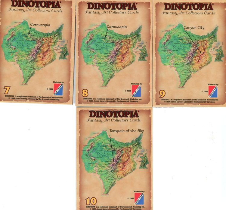Dinotopia Dino Fold Chase Card Set 10 Cards Collect-a-Card 1995   - TvMovieCards.com