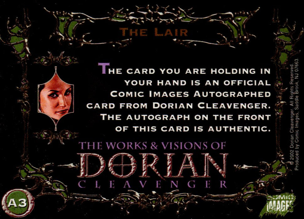 Works and Visions of Dorian Cleavenger Autograph Card A3   - TvMovieCards.com