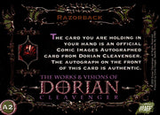 Works and Visions of Dorian Cleavenger Autograph Card A2   - TvMovieCards.com
