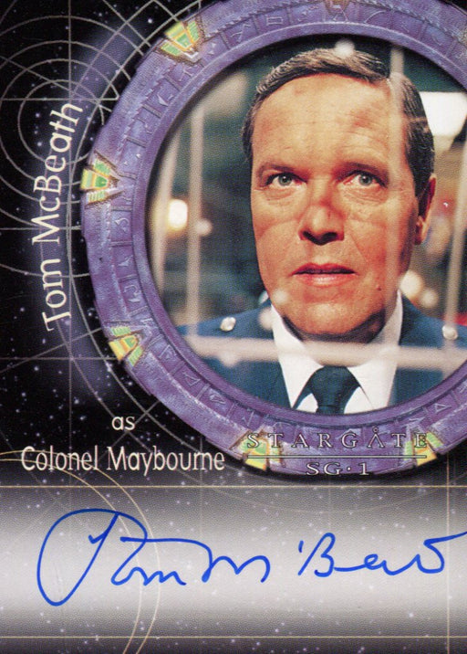 Stargate SG-1 Season Four Tom McBeath Colonel Maybourne Autograph Card A15   - TvMovieCards.com