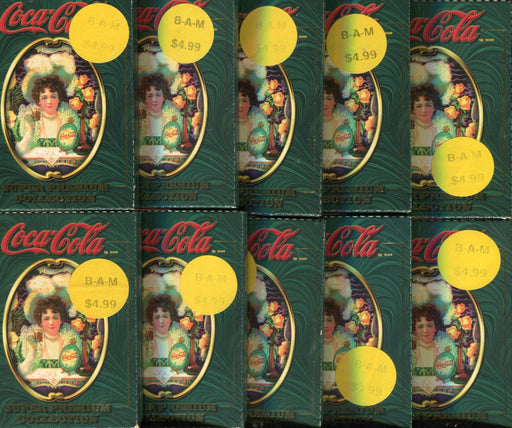 Coca Cola Coke Super Premium Card Pack Lot 10 Sealed (Boxed) Packs   - TvMovieCards.com