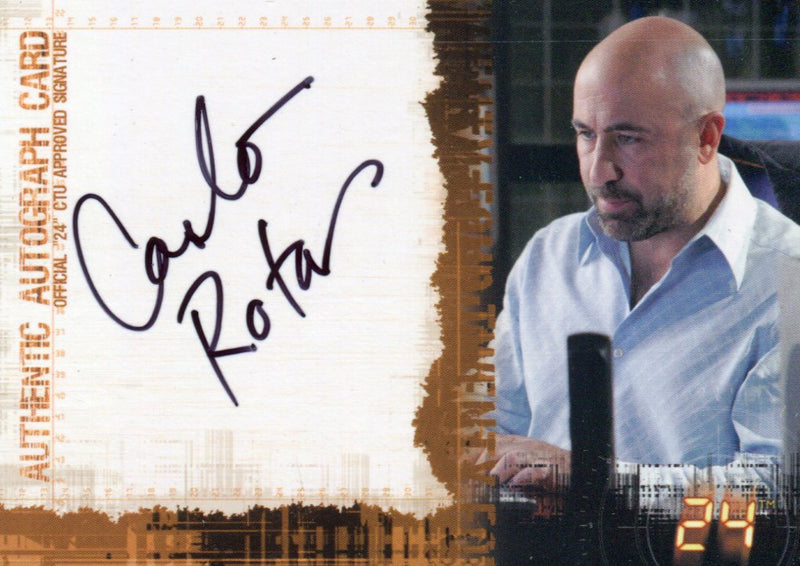 24 Twenty Four Season 5 Carlo Rota as Morris O'Brian Autograph Card   - TvMovieCards.com