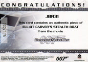 James Bond Archives 2014 Edition Stealth Boat Relic Card JBR31 #132/175   - TvMovieCards.com