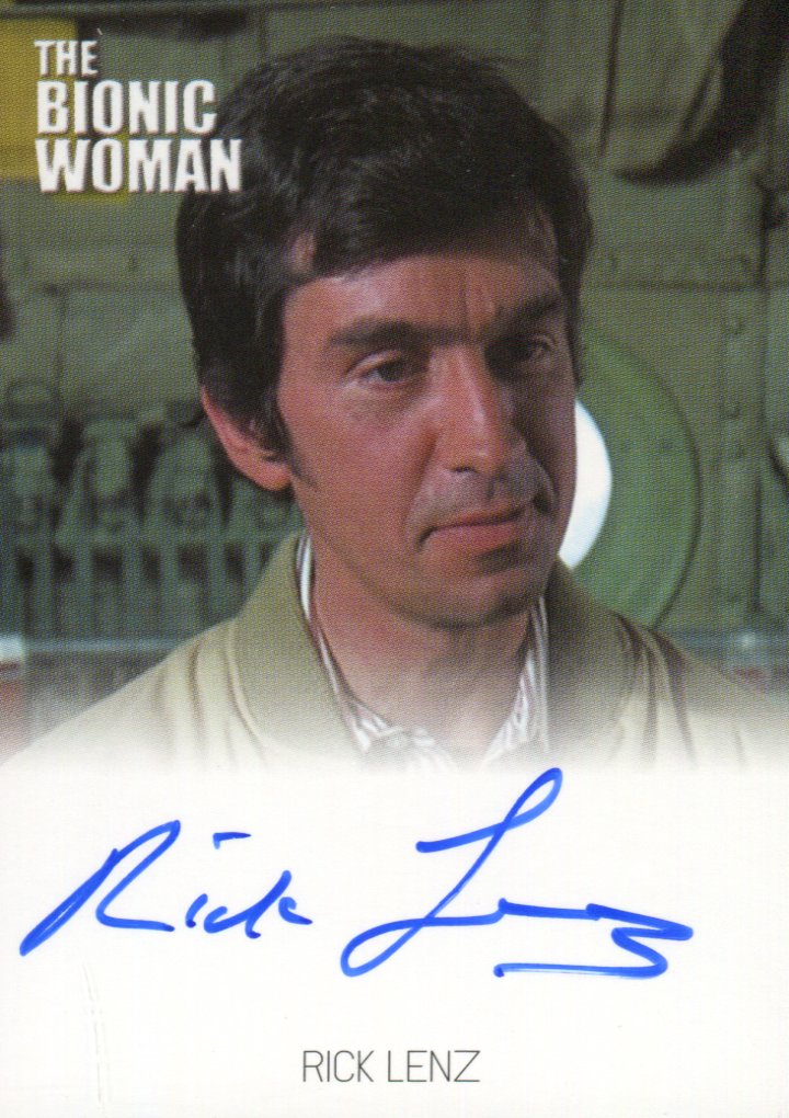 Bionic Collection The Bionic Woman Rick Lenz Autograph Card   - TvMovieCards.com