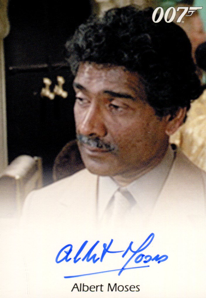 James Bond 50th Anniversary Series One Albert Moses Autograph Card   - TvMovieCards.com