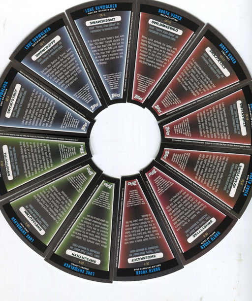 Star Wars Jedi Legacy Die Cut Chase Card Set 12 Cards CC-1 thru CC-12   - TvMovieCards.com