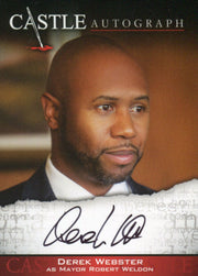 Castle Seasons 3 & 4 Derek Webster Autograph Card A10   - TvMovieCards.com
