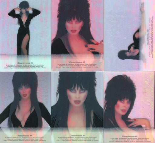 Elvira Mistress of Omnichrome Clearchrome Chase Card Set 6 Cards   - TvMovieCards.com