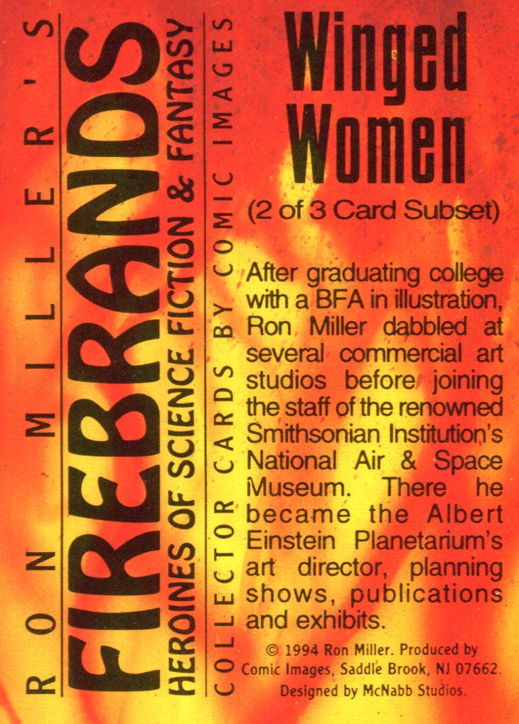Firebrands Ron Miller Winged Women Chase Card #2 of 3 Comic Images 1994   - TvMovieCards.com