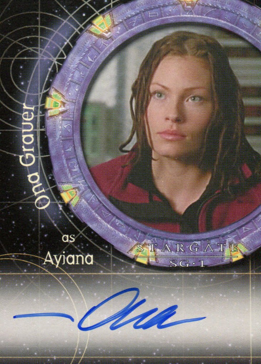 Stargate SG-1 Season Six Ona Grauer as Ayiana Autograph Card A41   - TvMovieCards.com