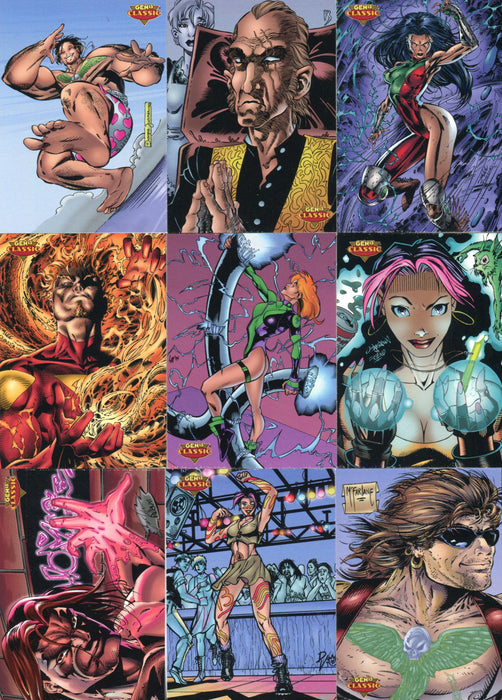 Gen13 Series 1 One Glow In The Dark Chromium Chase Card Set 9 Cards GL1 - GL9   - TvMovieCards.com