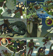 Jack Kirby Unpublished Archives Chromium Chase Card Set C1 - C6 Comic Images   - TvMovieCards.com