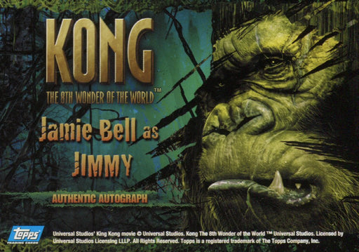 King Kong 8th Wonder of the World Jamie Bell as Jimmy Autograph Card Topps   - TvMovieCards.com
